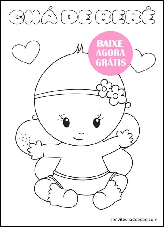 chá de bebê arte infantil